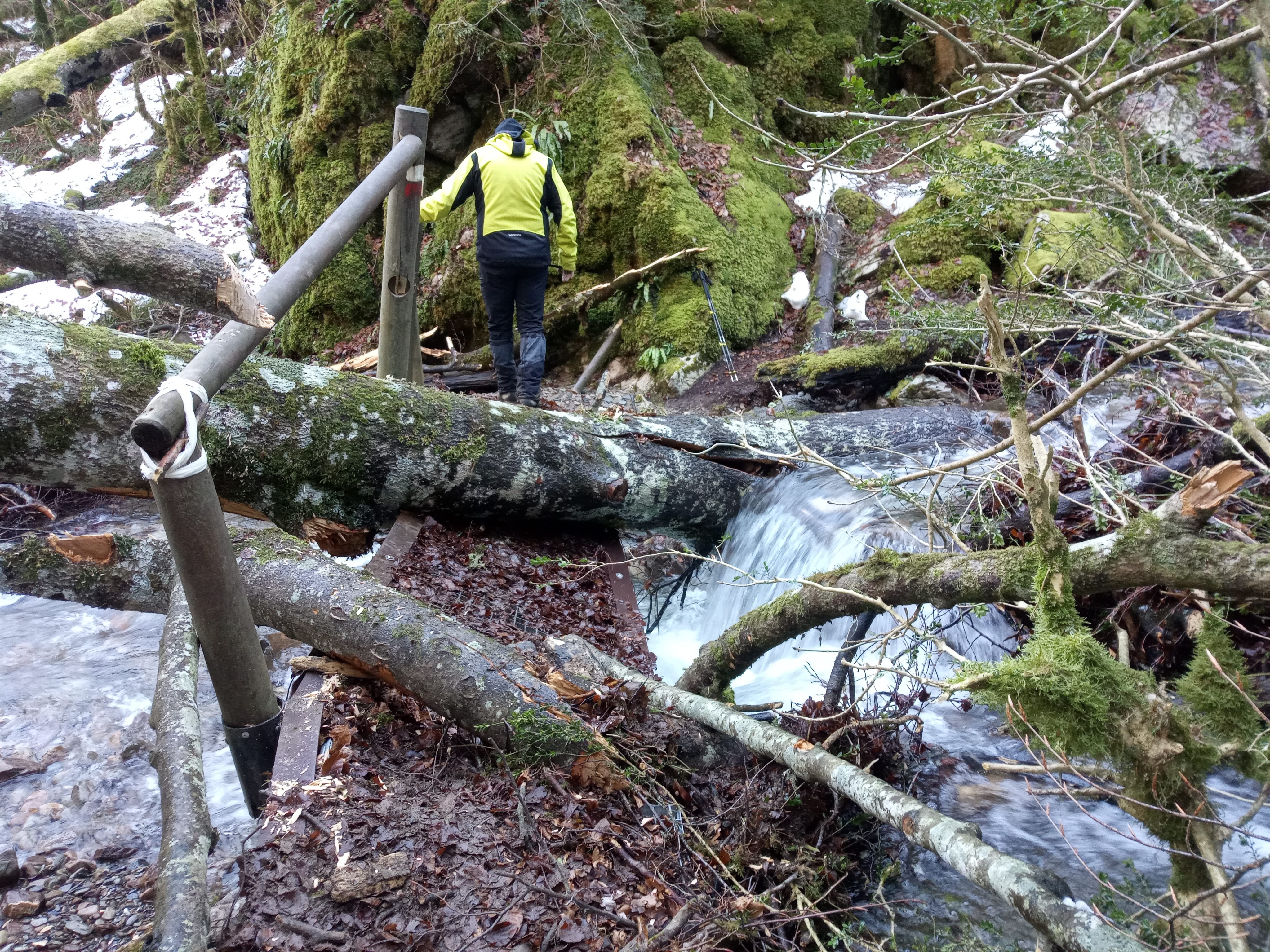 Incidencia en el GR 11 Barranco de Odia